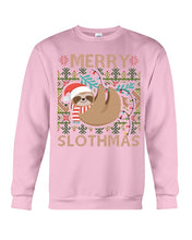 Load image into Gallery viewer, Merry Slothmas Christmas Gift For Kids Family Gift T-Shirt Sweatshirt