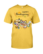 Load image into Gallery viewer, Snoopy Happy Thanksgiving T-Shirt Guys Tee