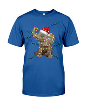 Load image into Gallery viewer, Elephant Color Light Christmas Gift Tee Guys Tee