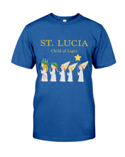 Load image into Gallery viewer, St Lucia Child Of Light God Jesus Christmas Gift Guys Tee