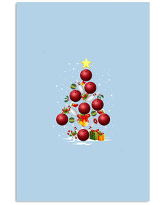 Bowling   Bowling Christmas Tree Christmas T-Shirt Vertical Poster