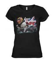 Load image into Gallery viewer, Lewis Hamilton 44 Formula 1 Champion 2019 Gift For Fans Ladies V-Neck