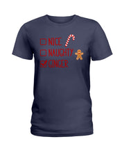 Load image into Gallery viewer, Nice Naughty Ginger Redhead T Shirt Ladies Tee
