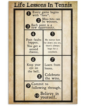 Load image into Gallery viewer, Life Lesson In Tennis Vertical Poster