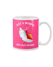 Load image into Gallery viewer, Just A Woman Loves Dancing And Reading Books Mug