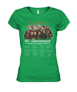 50Th Anniversary Outlander Gift For Fans Black T-Shirt Ladies V-Neck