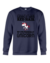 Load image into Gallery viewer, Redhead Unicorn Gift For Fans Funny T-Shirt Sweatshirt
