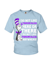 Load image into Gallery viewer, Fibromyalgia Anywhere Break Cancer Spirit T-Shirt Youth Tee