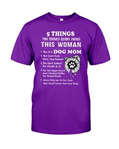 Dog Mom Gift For Dog Lovers Black Quote T-Shirt Guys Tee