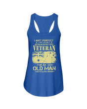 Load image into Gallery viewer, Veteran Australian Defence Force Gift For Grandpa Family Tee Ladies Flowy Tank
