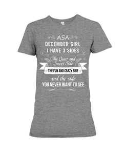 December Girl Fun Quote T-Shirt Ladies Tee