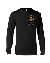 Load image into Gallery viewer, Scary Skeleton In Pocket Unisex Long Sleeve