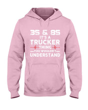 Load image into Gallery viewer, 3S And 8S Trucker Lovers Black T-Shirt Hoodie