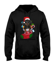 Load image into Gallery viewer, Dachshund In A Sock Christmas Cute Gift For Dachshunds Lovers Hoodie