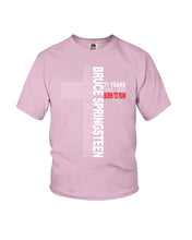 Load image into Gallery viewer, 71 Years Born To Run Bruce Springteen Black T-Shirt Youth Tee