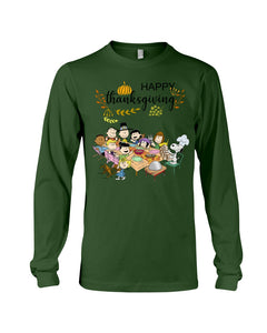 Snoopy Happy Thanksgiving T-Shirt Unisex Long Sleeve