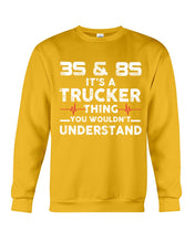 Load image into Gallery viewer, 3S And 8S Trucker Lovers Black T-Shirt Sweatshirt