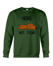 Load image into Gallery viewer, Dachshund Nope Not Today For Dachshunds Lovers Sweatshirt