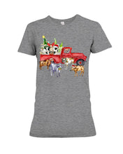 Load image into Gallery viewer, Merry Christmas In Town Cow Lovers Gift For Farmers Ladies Tee