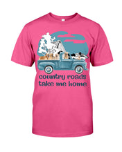 Load image into Gallery viewer, Country Road Golden Retriever Guys Tee