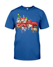 Load image into Gallery viewer, Merry Christmas In Town Cow Lovers Gift For Farmers Guys Tee