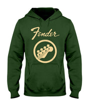 Load image into Gallery viewer, Guitar Lovers Fender Black T-Shirt Hoodie