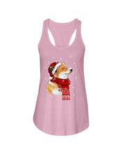 Load image into Gallery viewer, Corgi Christmas Gift Funny T-Shirt Ladies Flowy Tank