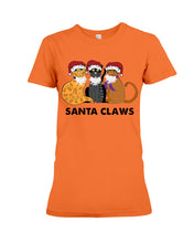 Load image into Gallery viewer, Santa Claws Funny Gift Christmas Gift For Cat Lovers Ladies Tee