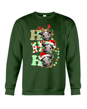 Load image into Gallery viewer, Funny Cows Ho Ho Ho Christmas Gift For Cow Lovers Sweatshirt