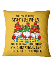 Load image into Gallery viewer, Swedish Christmas Gnome Cute Gift Tee Pillow Cover