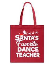 Load image into Gallery viewer, Santa Dance Teacher Christmas Shirt Basketweave Tote Bag