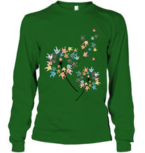 Load image into Gallery viewer, Sign Language - Dandelion Custom T-Shirt Unisex Long Sleeve