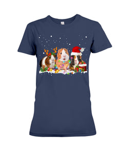 Cute Guinea Pigs Christmas Gift For Guinea Pigs Lovers Ladies Tee