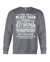 Load image into Gallery viewer, Lucky Man Have Sexy Girlfriend Gift For Couple Tee Sweatshirt