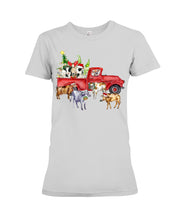 Load image into Gallery viewer, Merry Christmas In Town Cow Lovers Gift For Farmers Ladies Tee