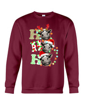 Load image into Gallery viewer, Funny Cows Ho Ho Ho Christmas Gift For Cow Lovers Sweatshirt
