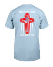 Load image into Gallery viewer, God Country Corps Semper Fi Black T-Shirt Guys Tee