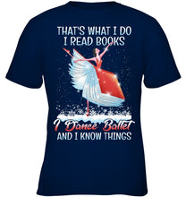 Load image into Gallery viewer, Girl Loves Reading Book And Dance Ballet Gift For Girls T-Shirt Youth Tee