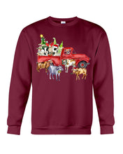 Load image into Gallery viewer, Merry Christmas In Town Cow Lovers Gift For Farmers Sweatshirt