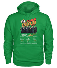Load image into Gallery viewer, James Bond Anniversary Autograph 1962-2020 T-Shirt Hoodie