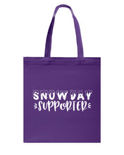 Load image into Gallery viewer, Snow Day Supporter Christmas Gift For Friends Family T-Shirt Basketweave Tote Bag