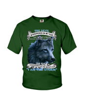 Load image into Gallery viewer, Wolf Lovers Trending Quote Tee Youth Tee