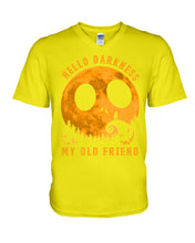 Load image into Gallery viewer, Darkness My Old Friend Halloween T-Shirt Guys V-Neck