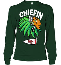 Load image into Gallery viewer, Chiefin Kansas City Chiefs Gift For Fans T-Shirt Unisex Long Sleeve