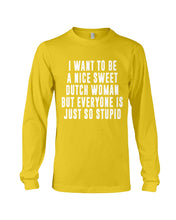 Load image into Gallery viewer, Dutch Woman Sweet Quote Name T-Shirt Unisex Long Sleeve