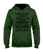 Load image into Gallery viewer, Boyfriends To Perfect Girlfriend Quote Couple T-Shirt Hoodie