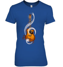 Load image into Gallery viewer, Guitar Note Ladies Tee