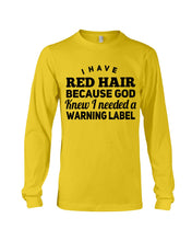 Load image into Gallery viewer, Great Gift For Redhead Grandma Unisex Long Sleeve