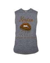 Load image into Gallery viewer, Kristen A Mouth She Can&#39;t Control Quote Name T-Shirt Unisex Long Sleeve