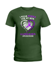 Load image into Gallery viewer, Alzheimer Awareness Daughter For Mom T-Shirt Ladies Tee